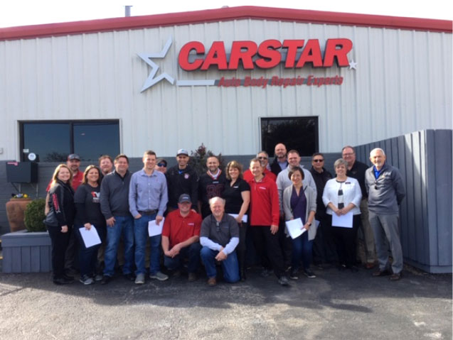 CARSTAR Edge team outside a location